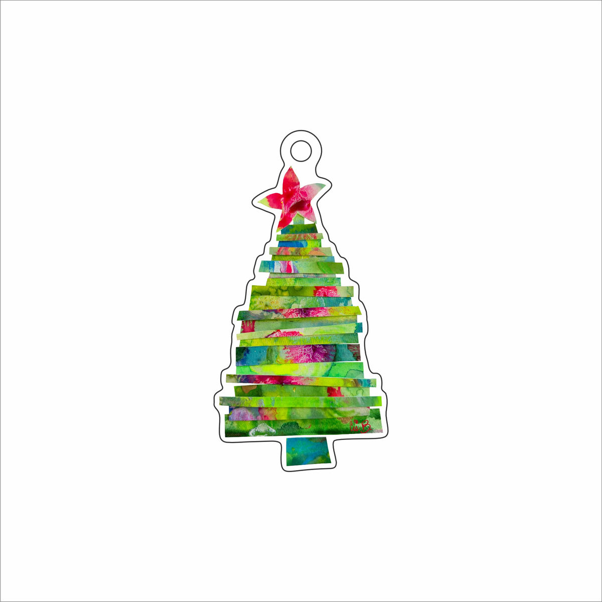 LBR-243 Noel Tree Ornament | 0.25Acrylic Ornament