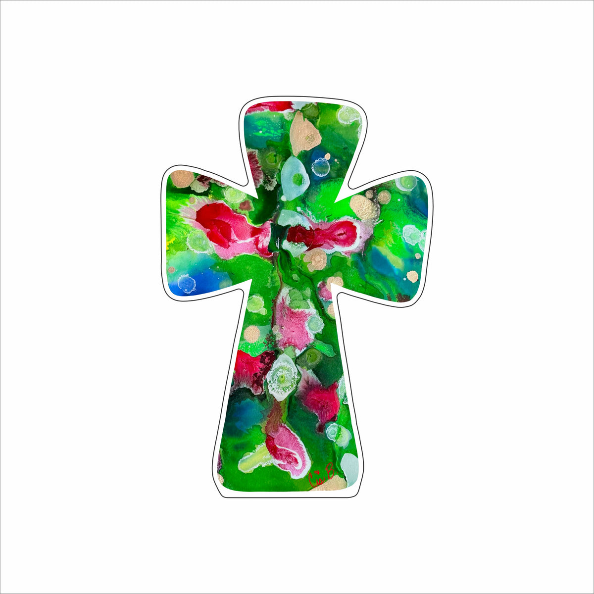 LBR-264 Berry Cross | 0.75Acrylic Contour