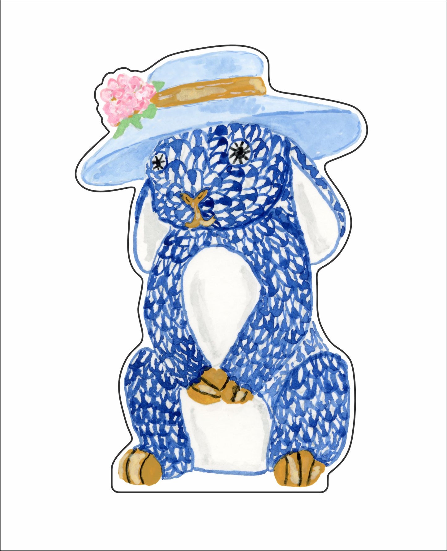 LCA-060 Herend Bunny | 0.75Acrylic Contour |