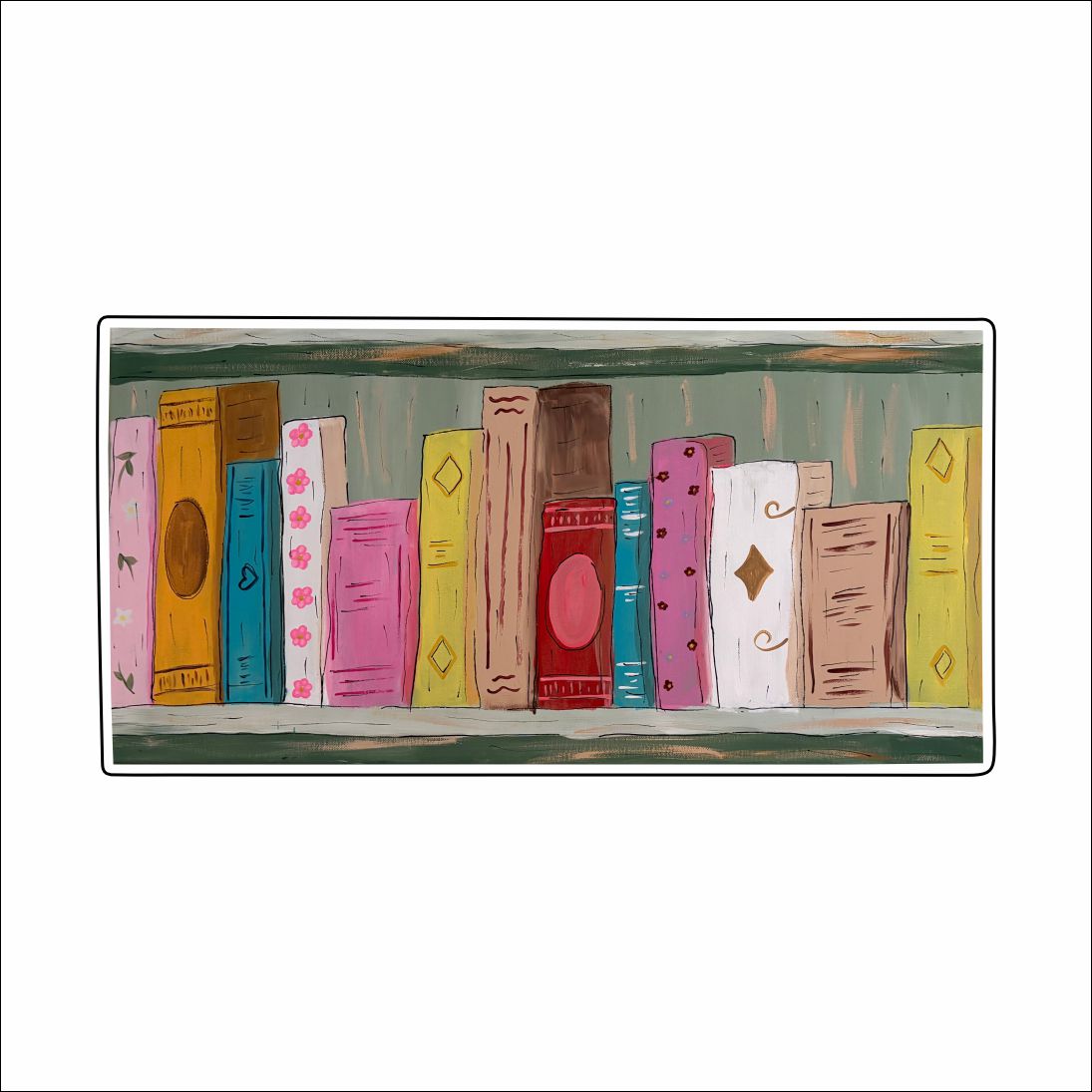 LCC-006 Bookshelf Magnet | 0.125Acrylic Magnet | Case of 4