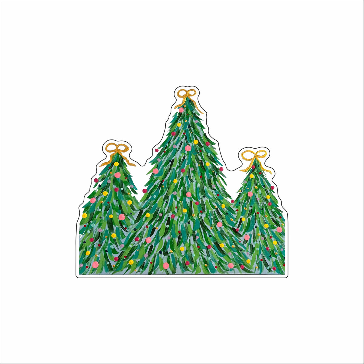 LCC-008 Christmas Trees Mini | 0.50Acrylic Mini Contour