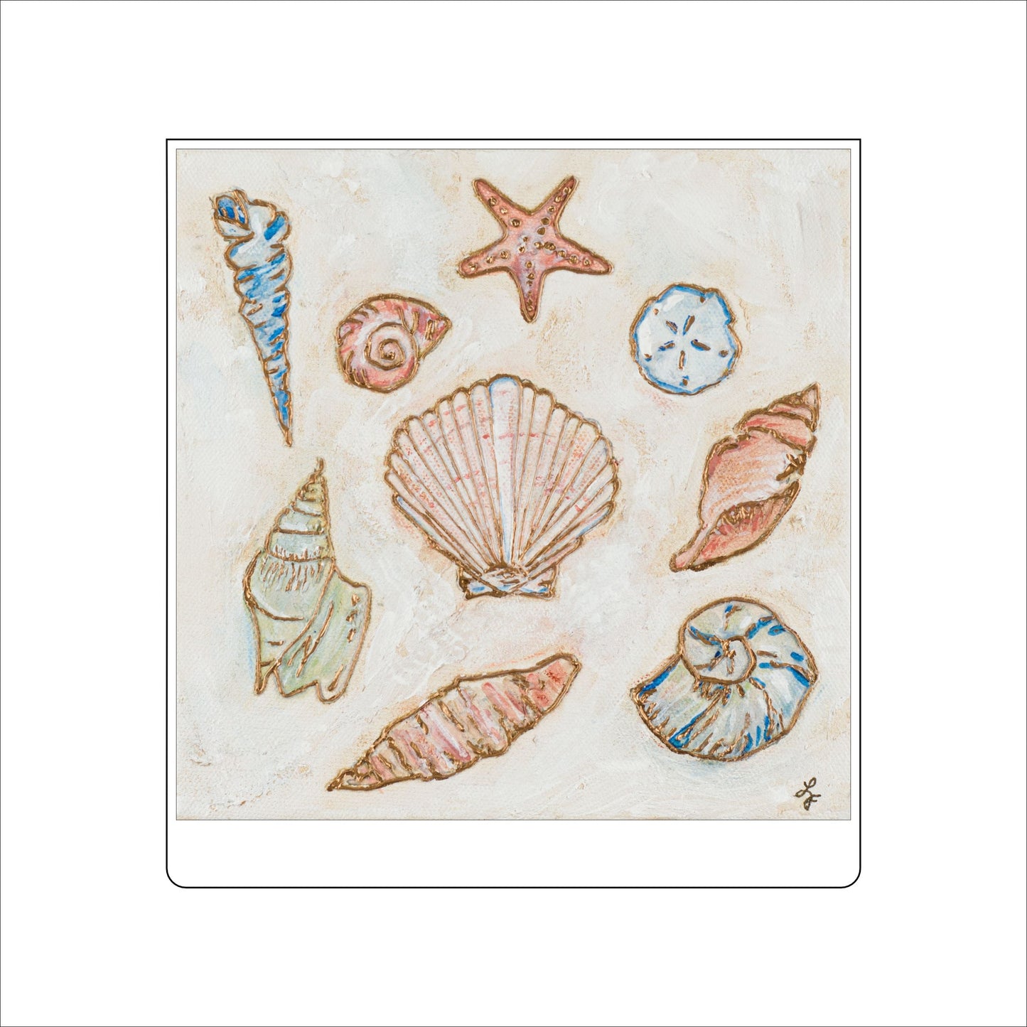 LFA-026 Seashells | 0.75Acrylic Contour | Case of 25