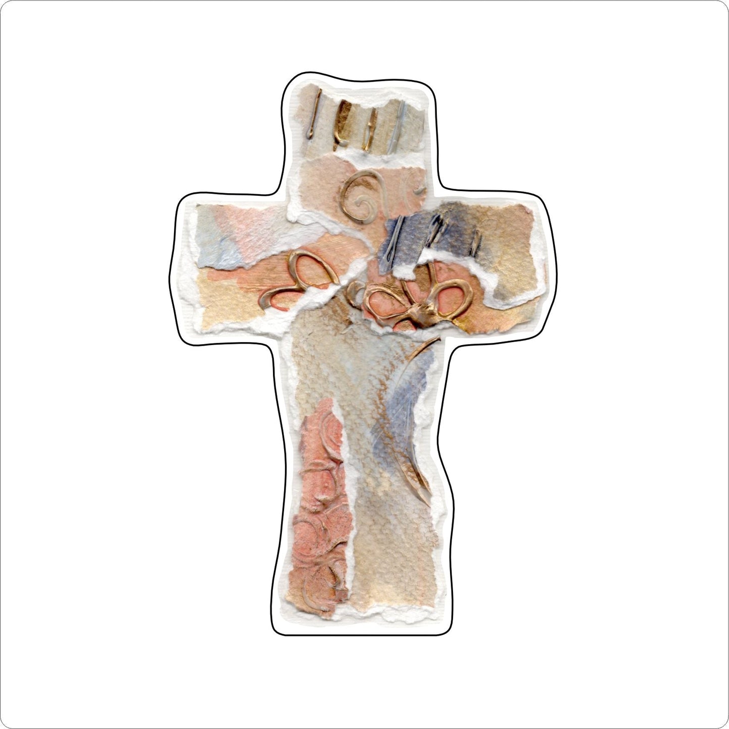LFA-051 Collage Cross Mini | 0.50Acrylic Mini |