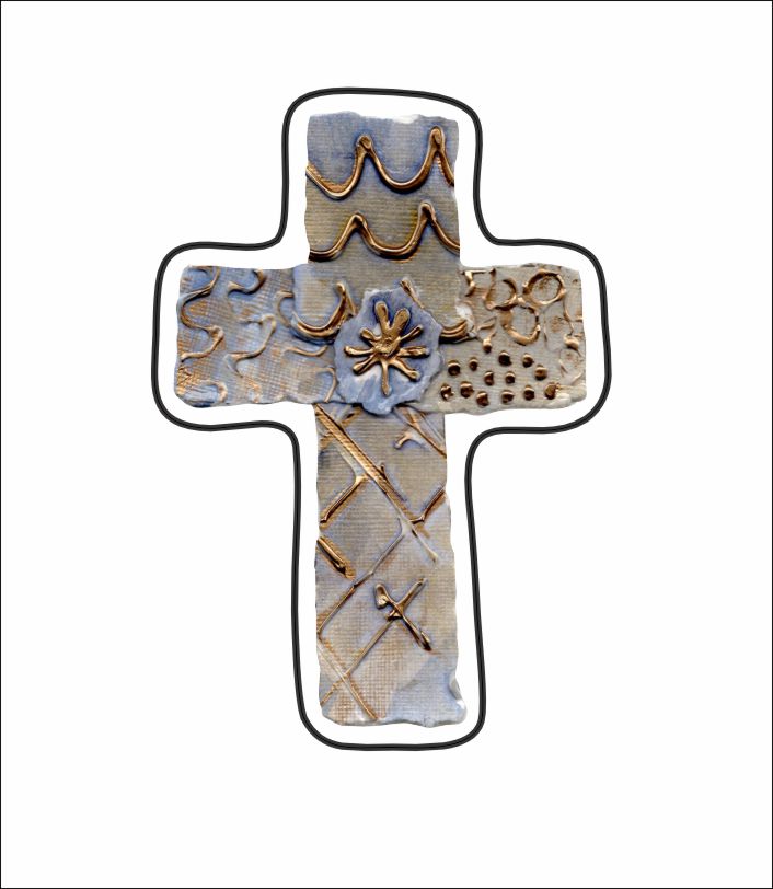 LFA-112 Blue Cross Magnet | 0.125Acrylic Magnet |
