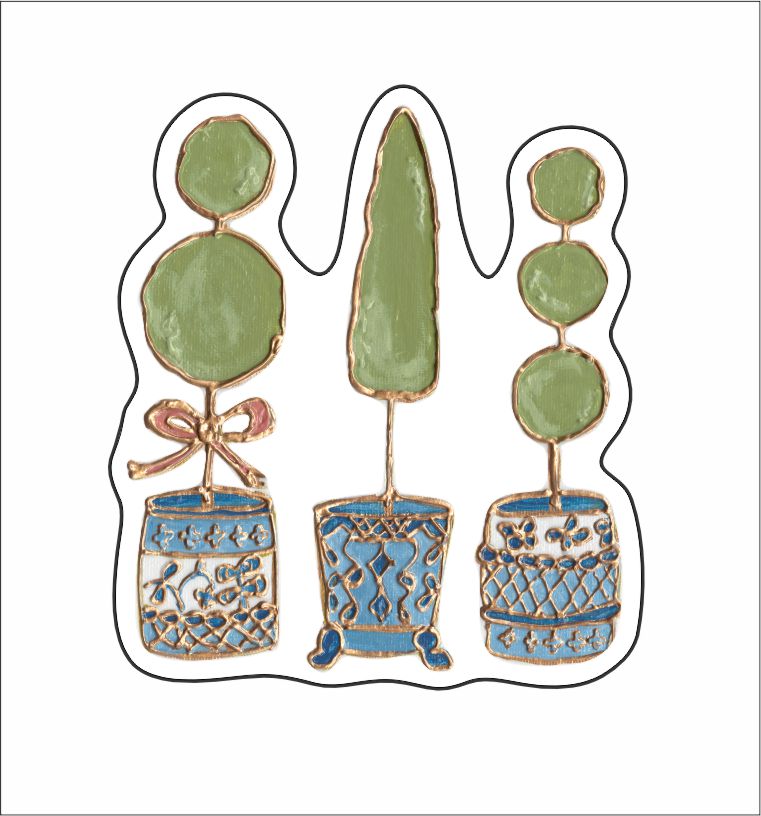 LFA-117 Topiaries Magnet | 0.125Acrylic Magnet |