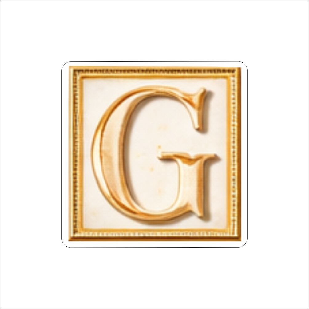 LFA-184 Letter G Magnet | 0.125Acrylic Magnet | Components