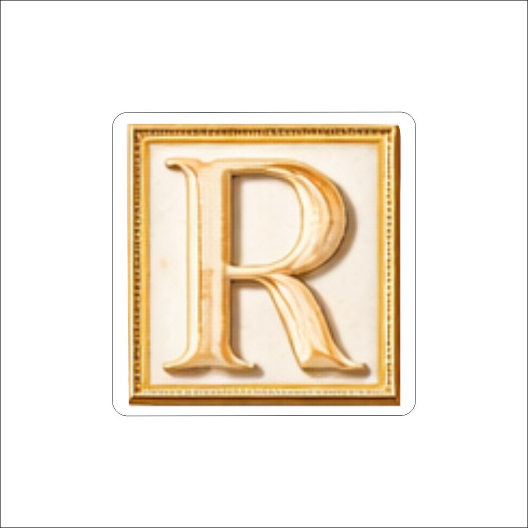 LFA-195 Letter R Magnet | 0.125Acrylic Magnet | Components