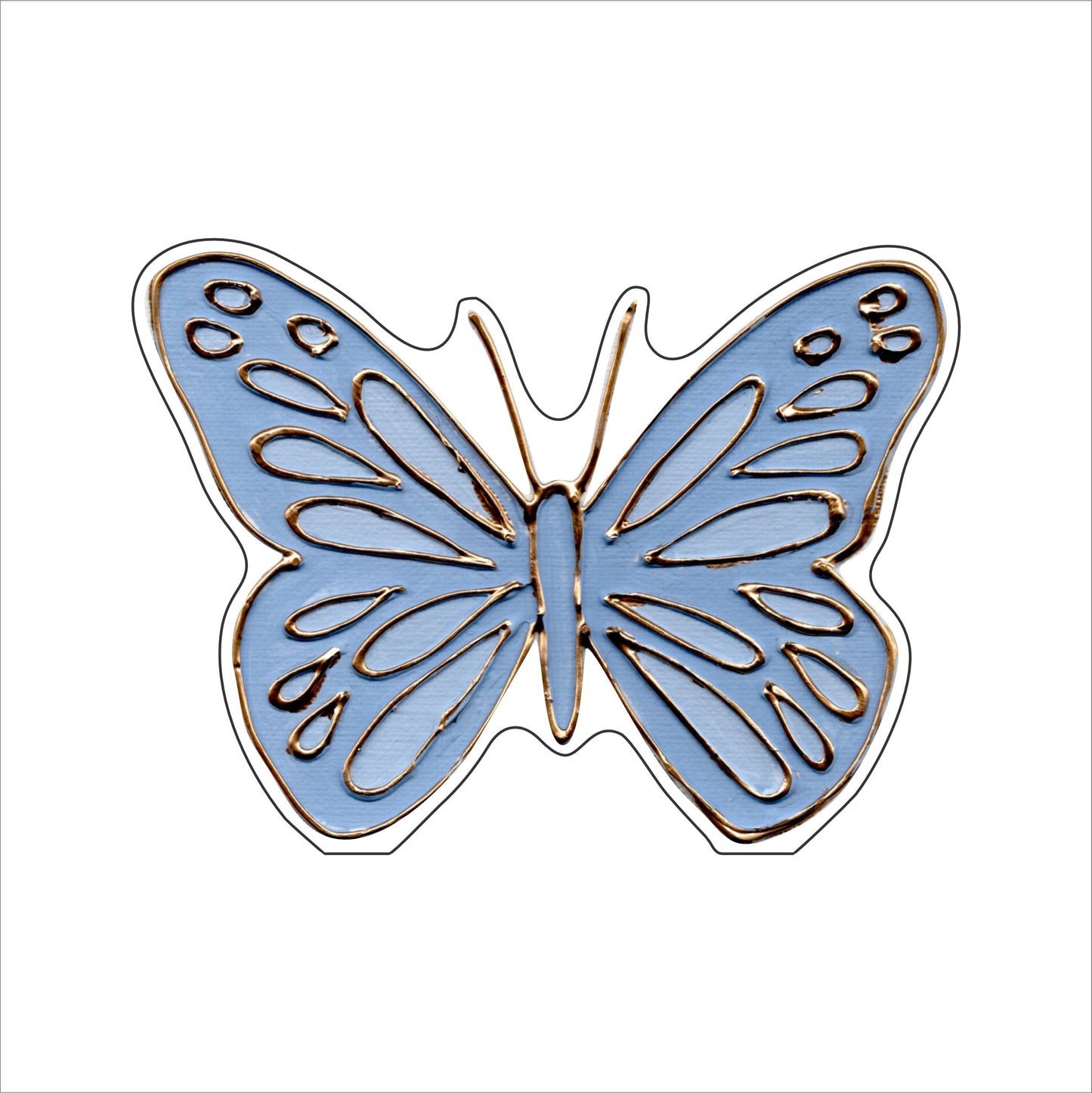 LFA-218 Light Blue Butterfly | 0.75Acrylic Contour |
