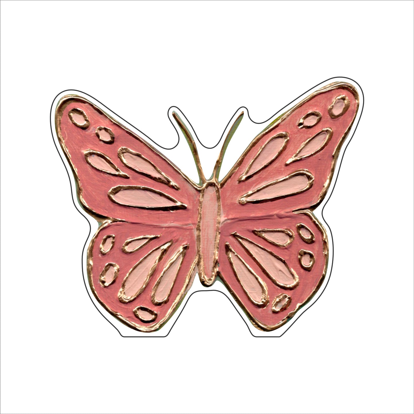 LFA-226 Pink Pink Butterfly | 0.75Acrylic Contour |