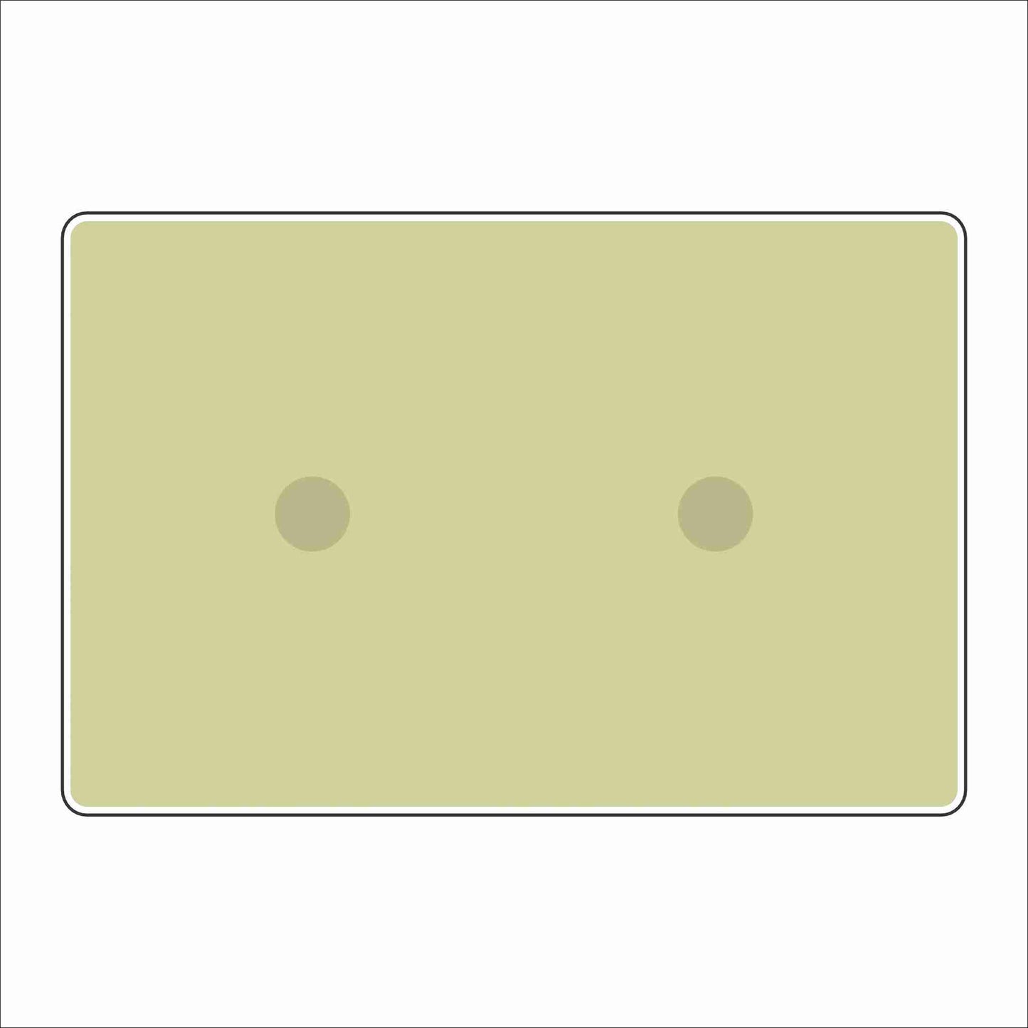 LFA-235 Green Double Charm Base | 4x6 | 0.75Acrylic Charm Base with Steel Discs