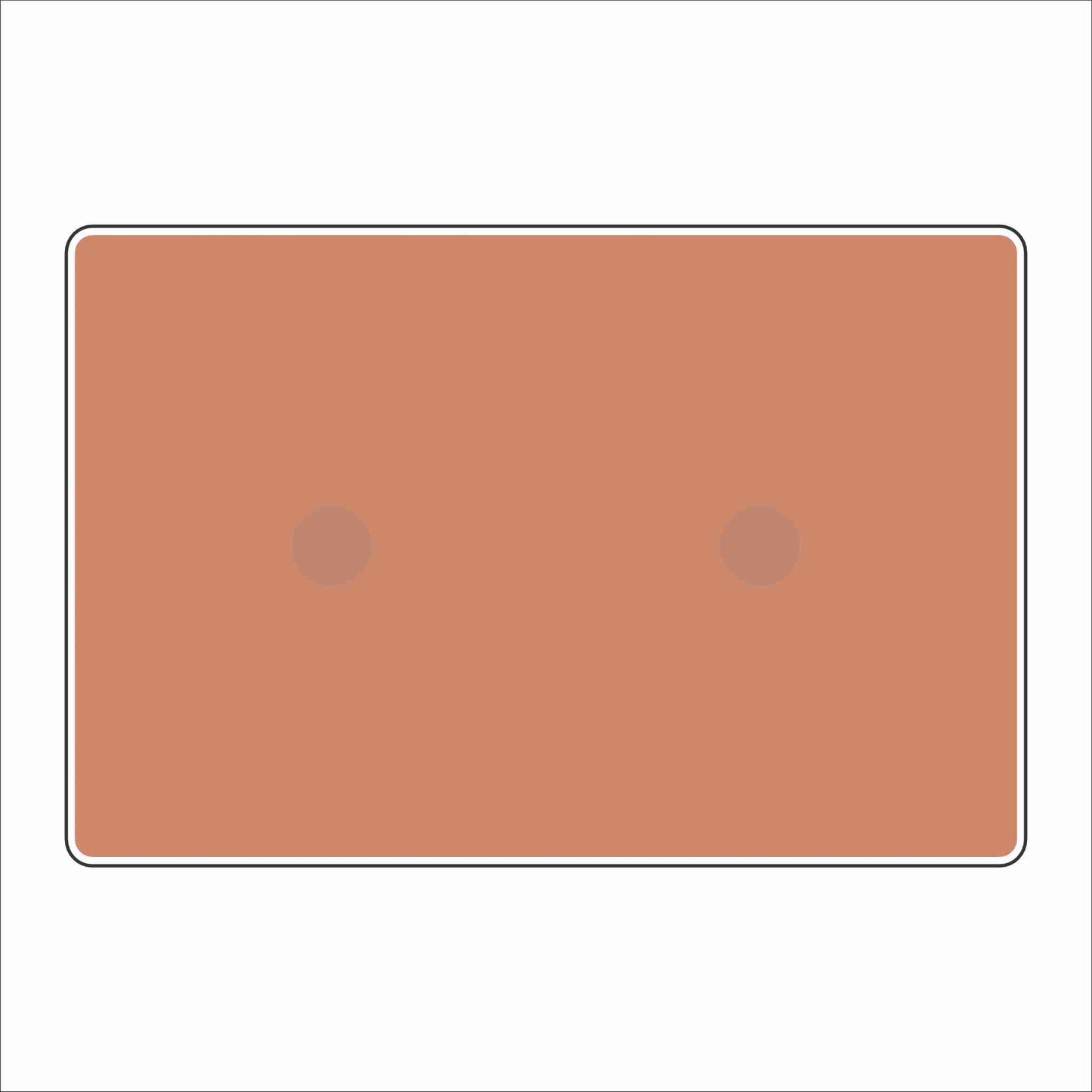 LFA-237 Coral Double Charm Base | 4x6 | 0.75Acrylic Charm Base with Steel Discs