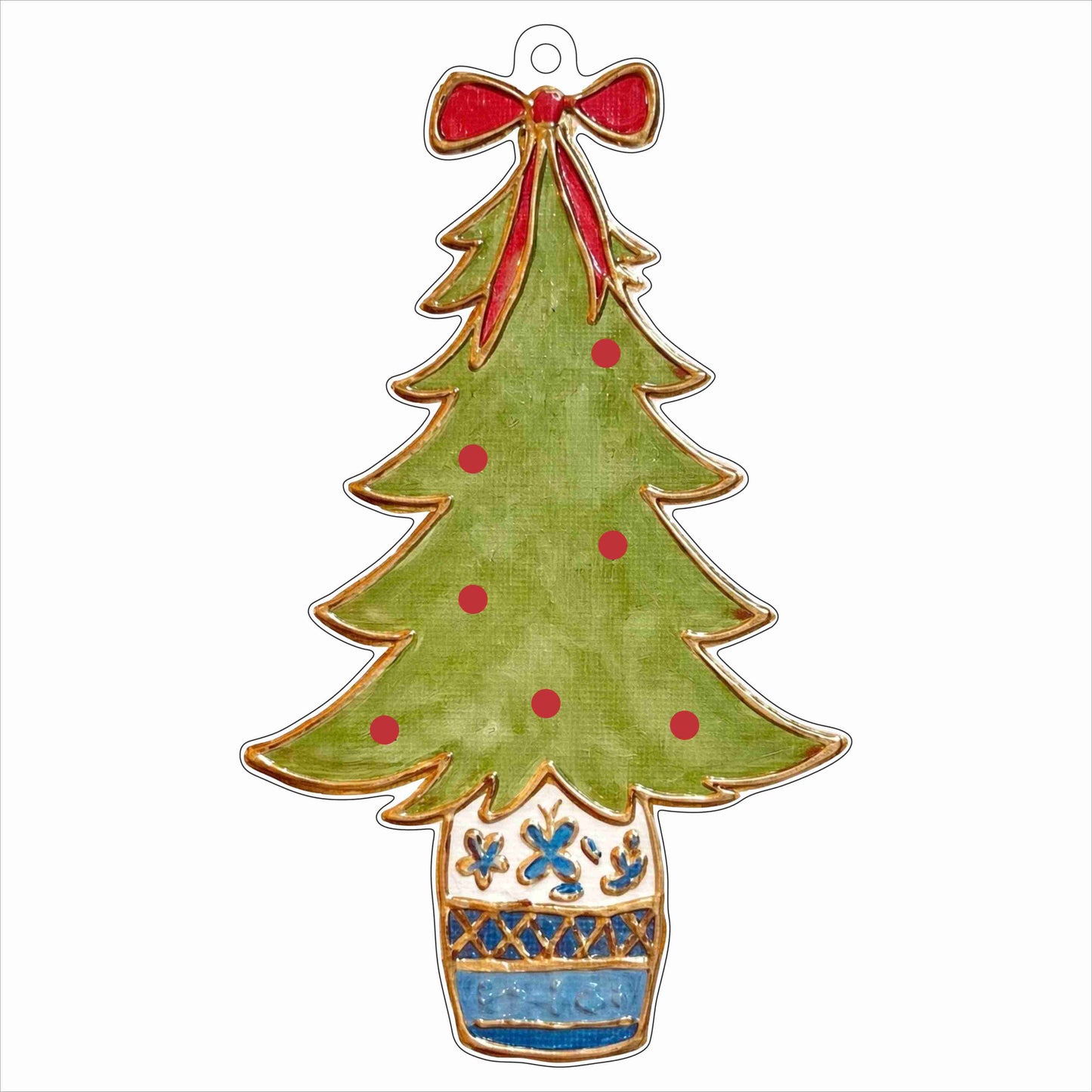 LFA-247 Christmas Tree Magnet Door Hanger | 0.125Acrylic Magnet Door Hanger