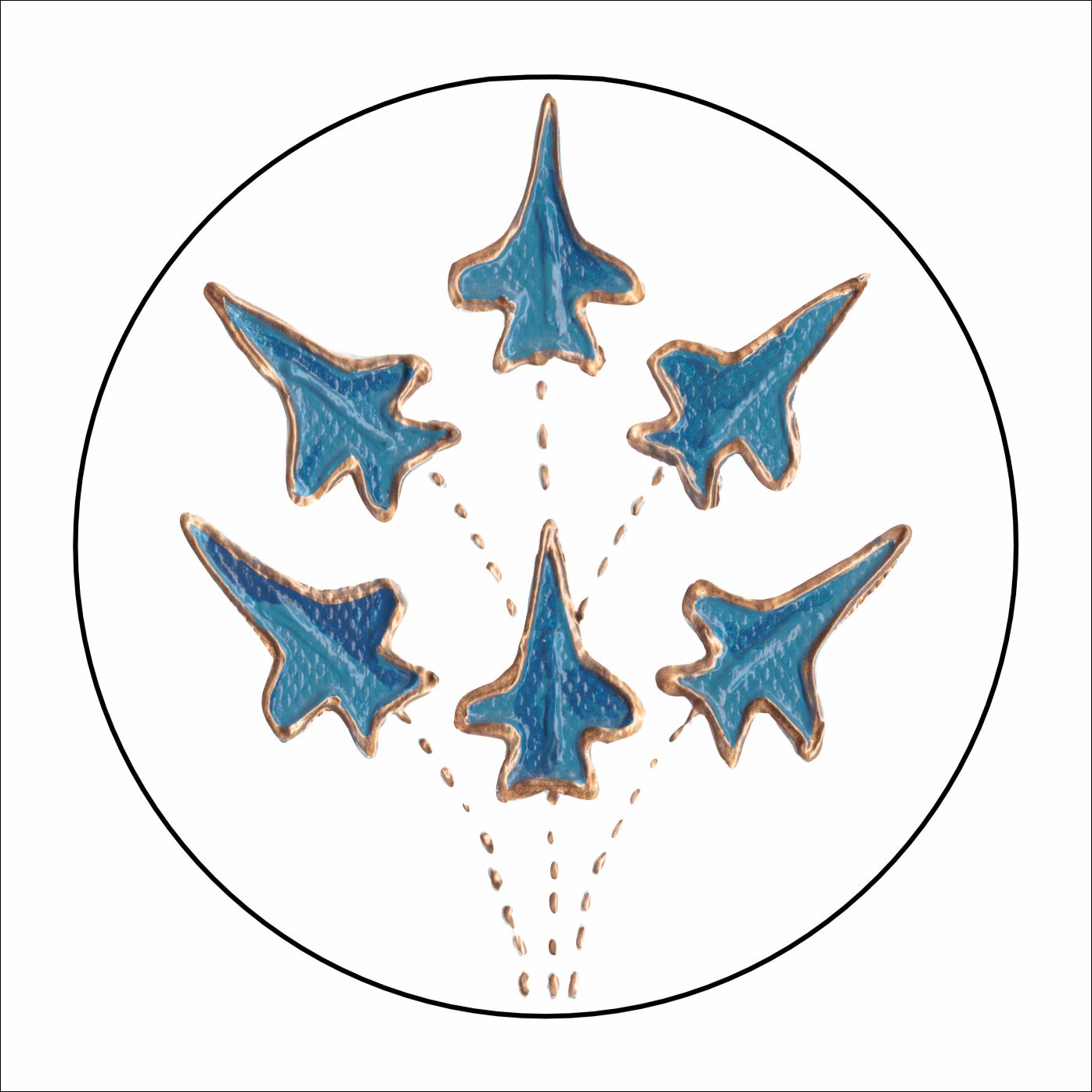 LFA-265 Airplanes Coaster | 0.25Acrylic Coaster with Clear Bumpers | Set of 4