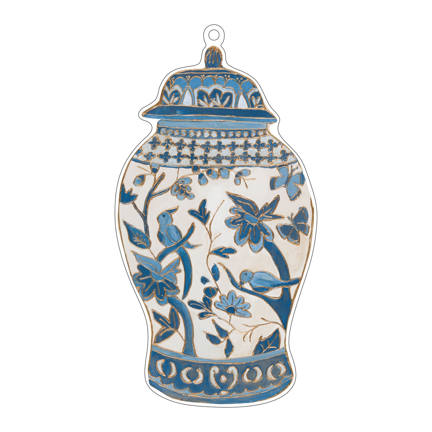 LFA-276 Bird Vase Door Charm | 0.125Acrylic Door Hanger