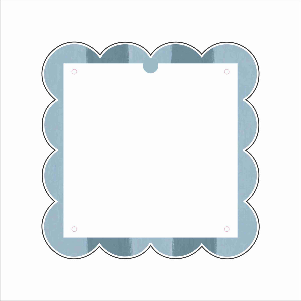 LFA-334 Blue Stripe Magnet Frame Small | 0.25Acrylic Picture Frame