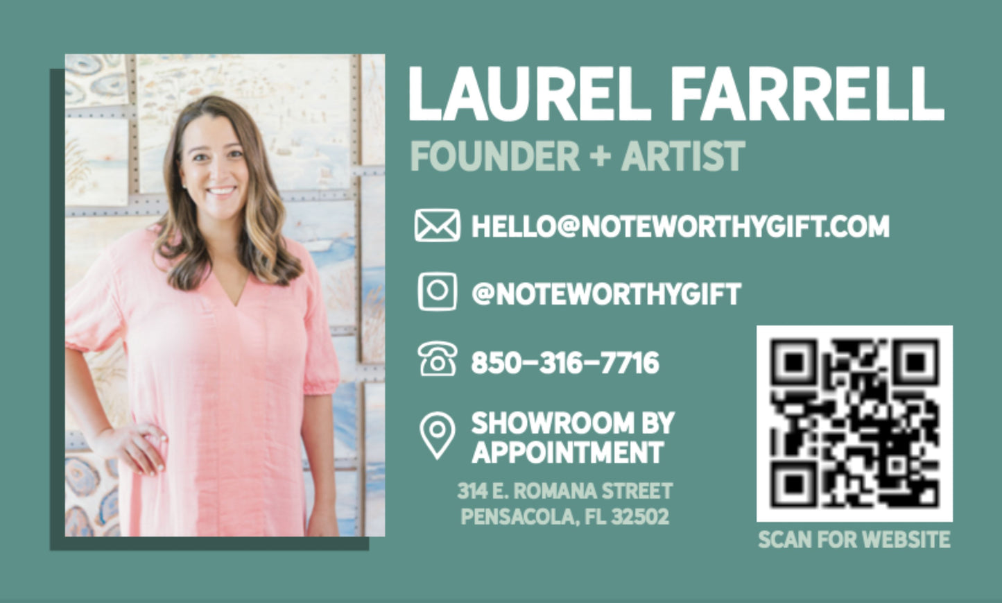 Laurel Farrell Branding Card