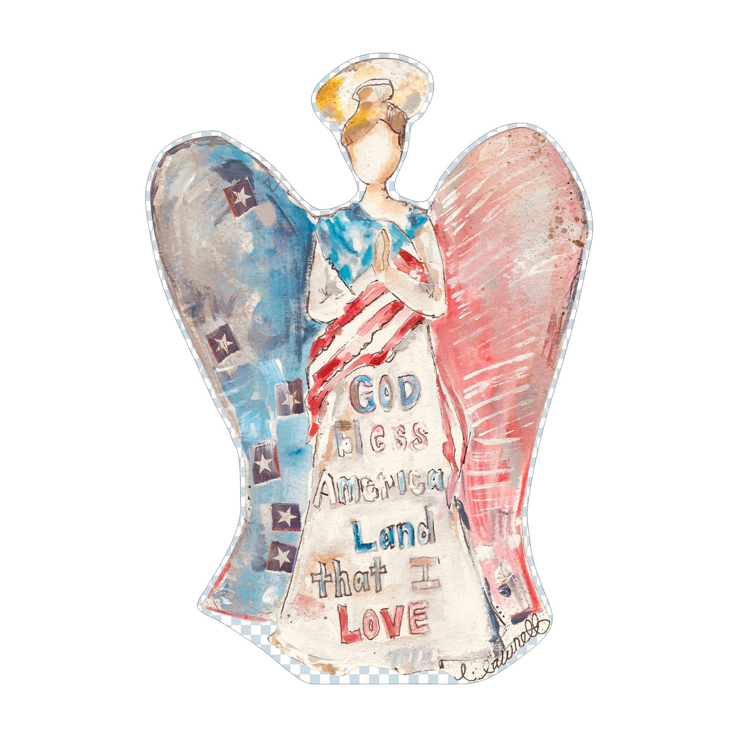 LLA-003 Angel | 0.75in. Acrylic Cutout | Case (any 10+)