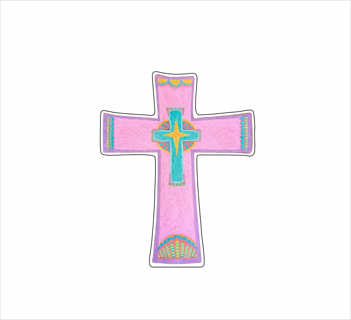 LMB-009 Pastel Cross | 0.75Acrylic Contour | Case of 25