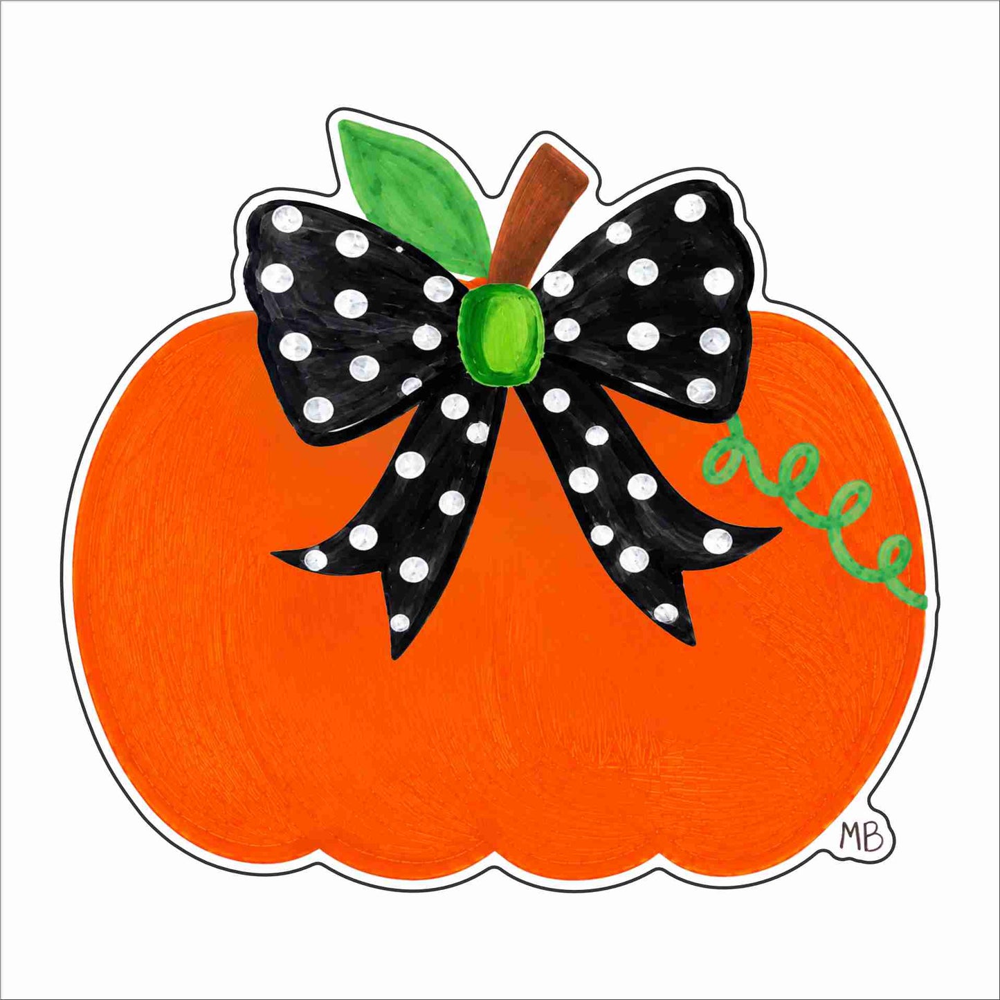 LMB-030 Halloween Happiness Pumpkin Pokadots | 0.75Acrylic Contour
