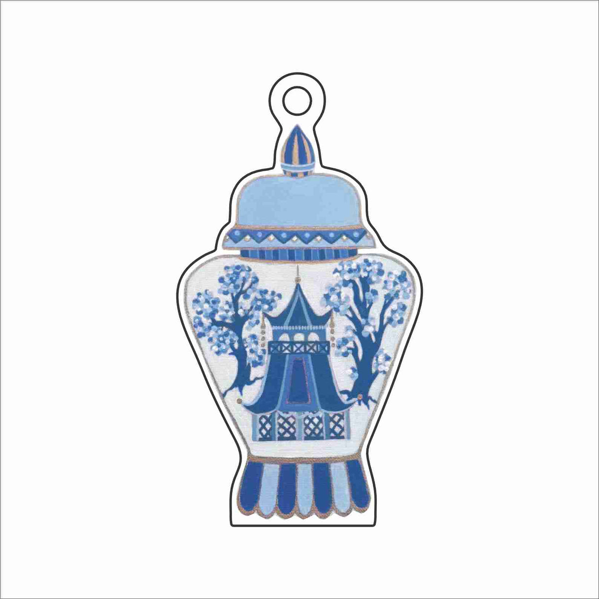 LMB-033 Blue Canopy Ornament | 0.25Acrylic Ornament