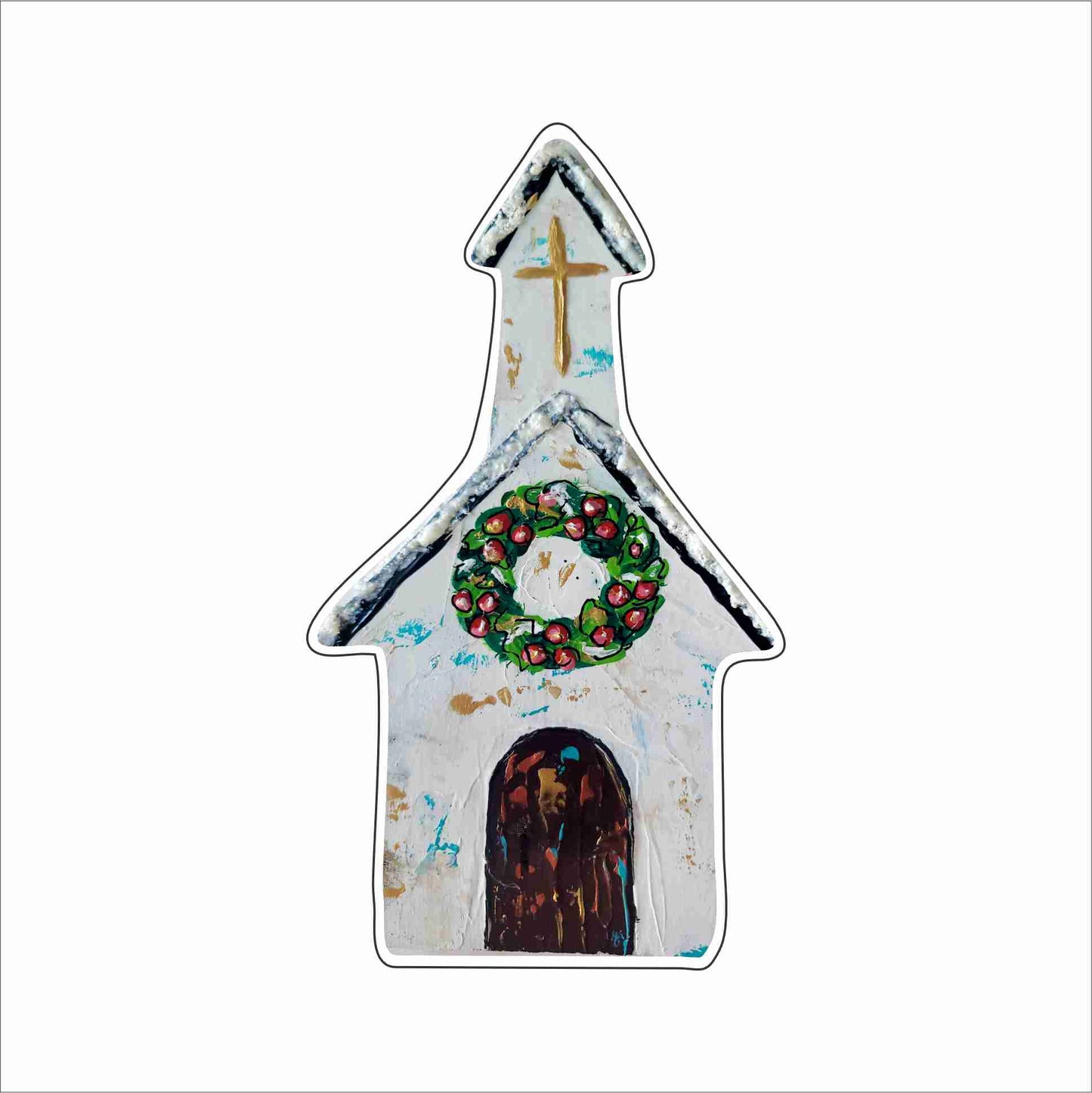 LNS-005 Winter Church White Mini | 0.50Acrylic Mini Contour