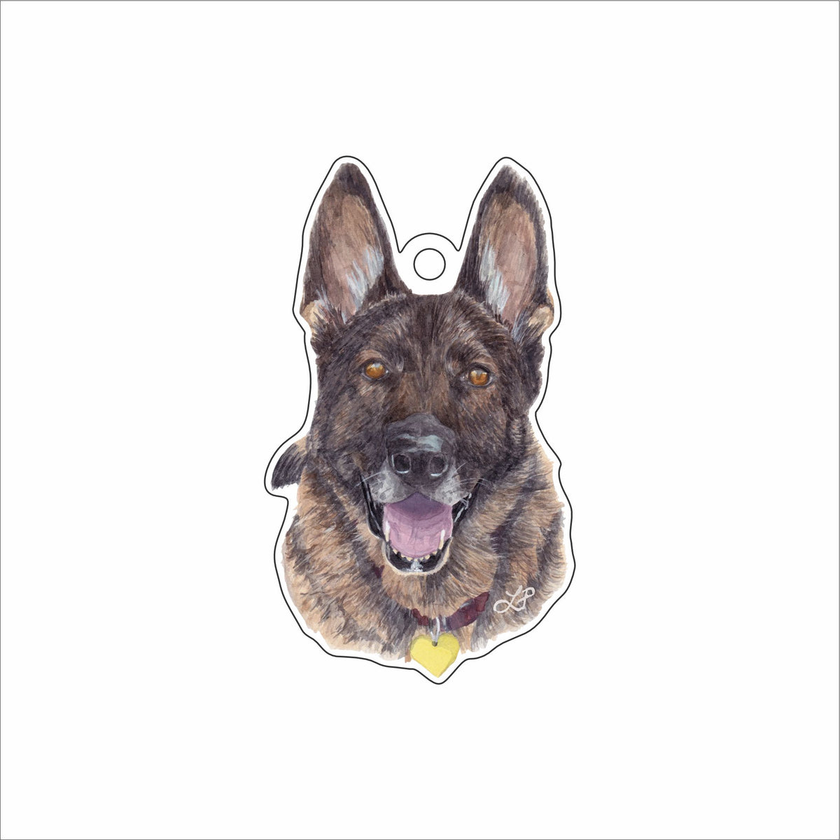 LPA-009 Greta Ornament | 0.25Acrylic Ornament