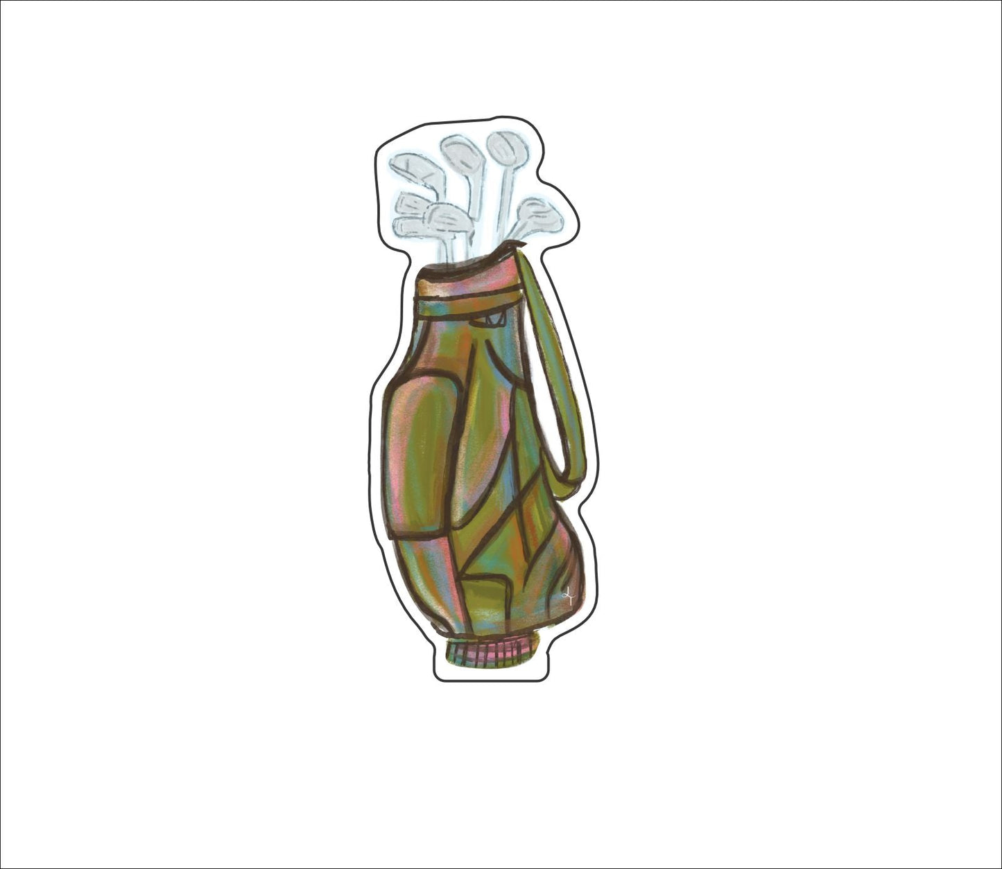 LTA-010 Pink Golf Bag Mini | 0.50Acrylic Mini |