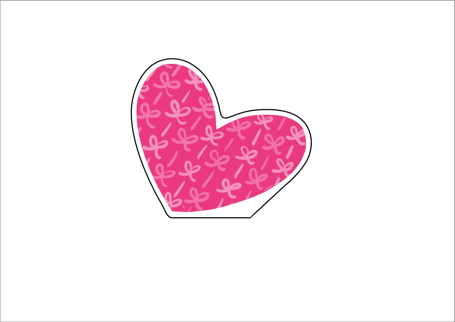 LTA-013 Bows Heart Mini | 0.50Acrylic Mini |