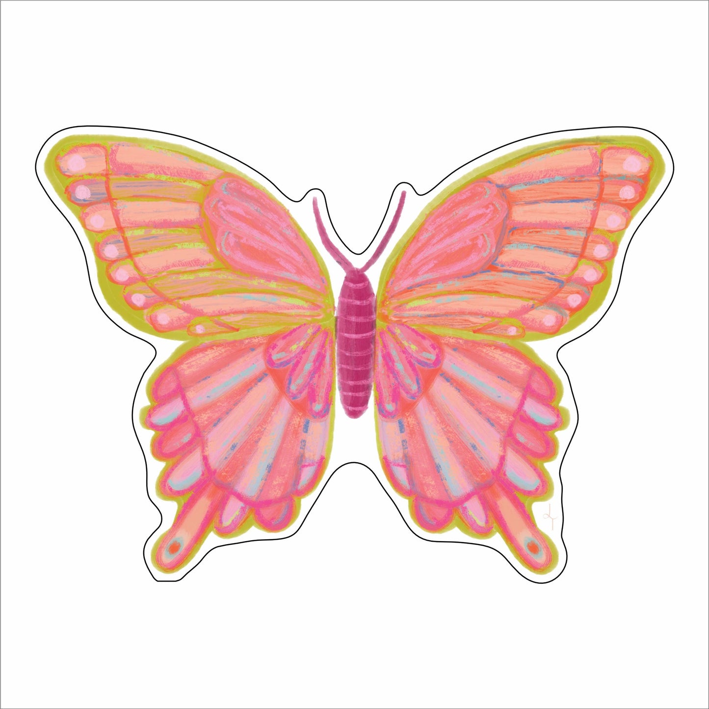 LTA-020 Bright Butterfly | 0.75Acrylic Contour |
