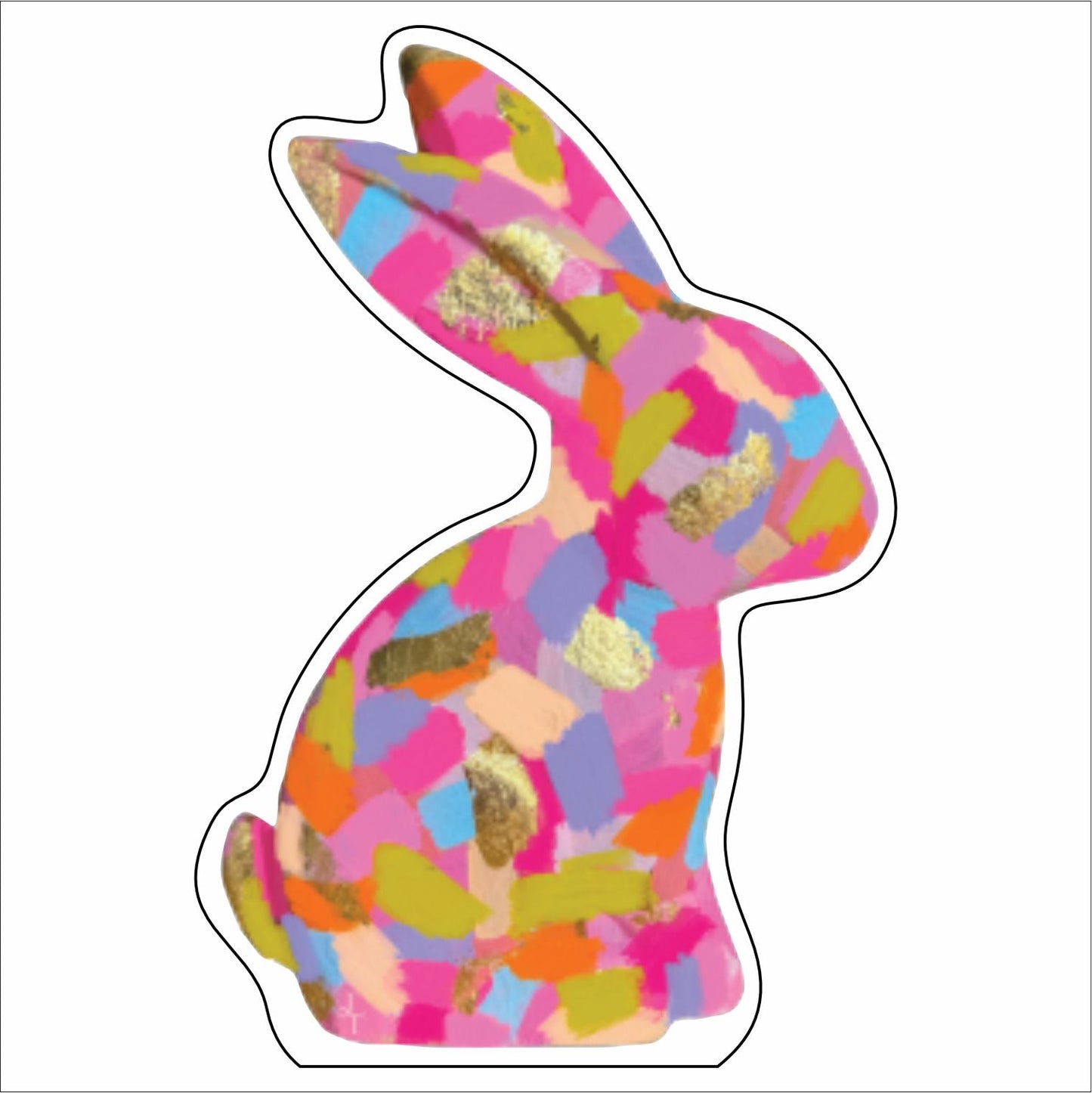 LTA-044 Bunny logo | 0.75Acrylic Contour |