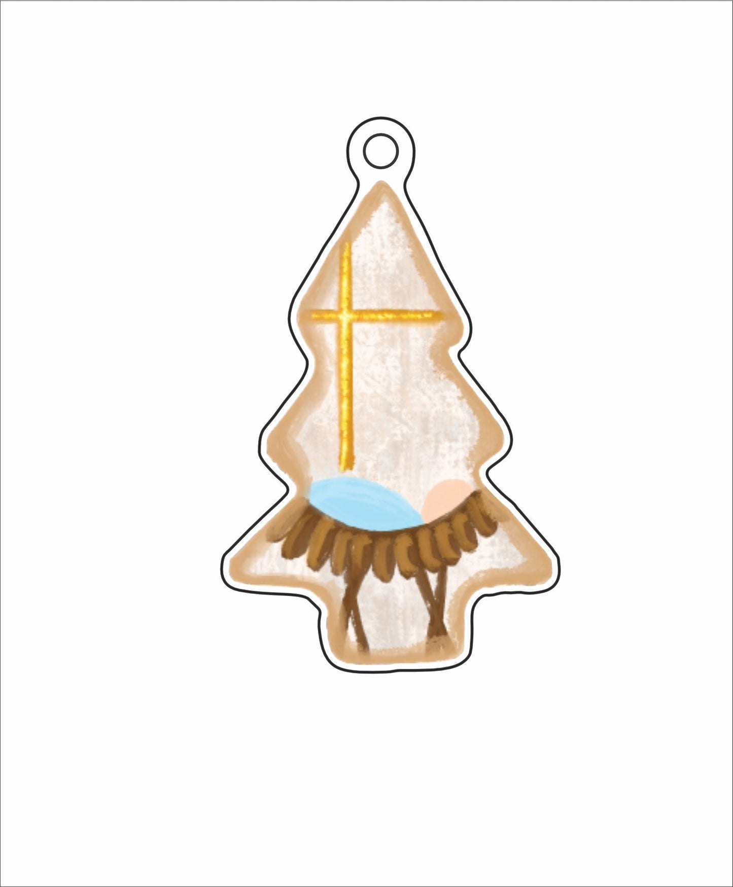 LTA-063 Neutral Nativity Ornament | 0.25Acrylic Ornament |