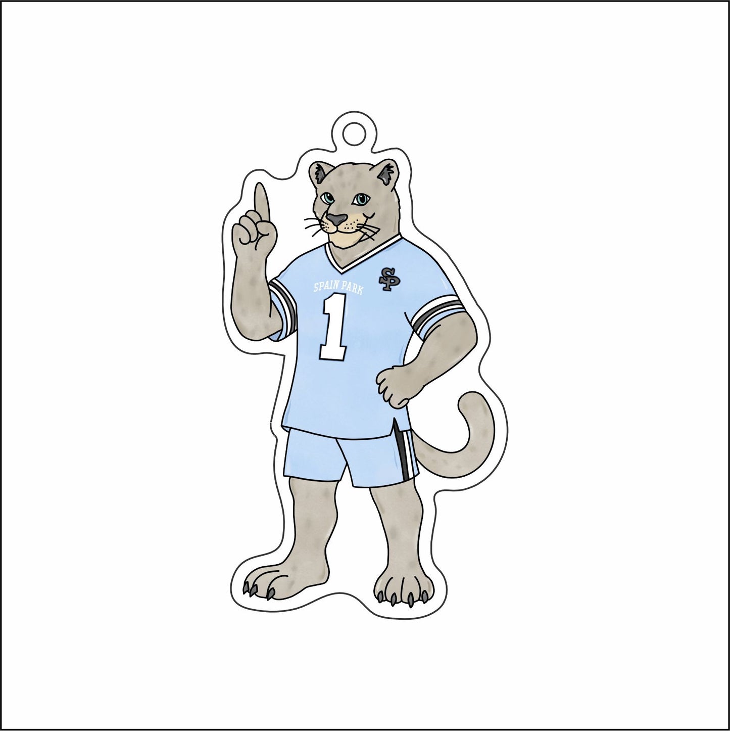 LWA-019 SP Jags Ornament | 0.25Acrylic Ornament