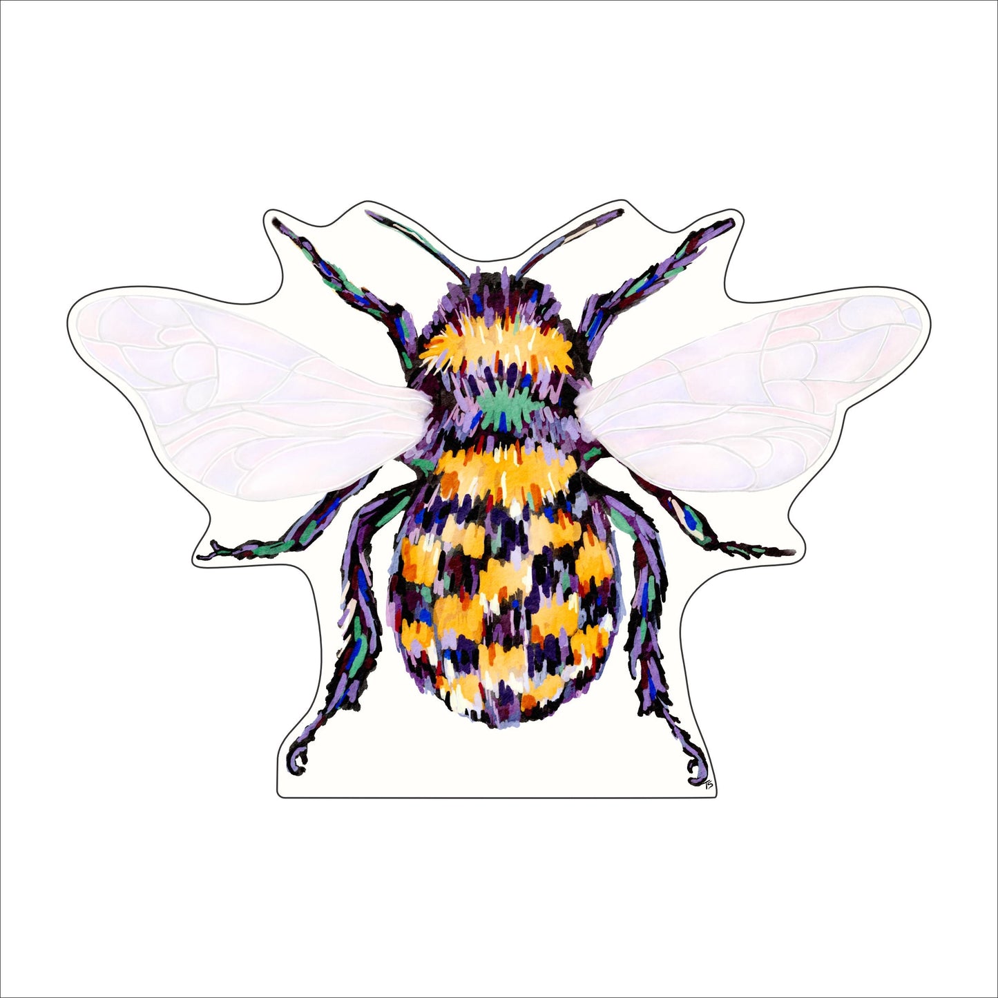 LWS-001 Busy Bee | 0.75in. Acrylic Contour |