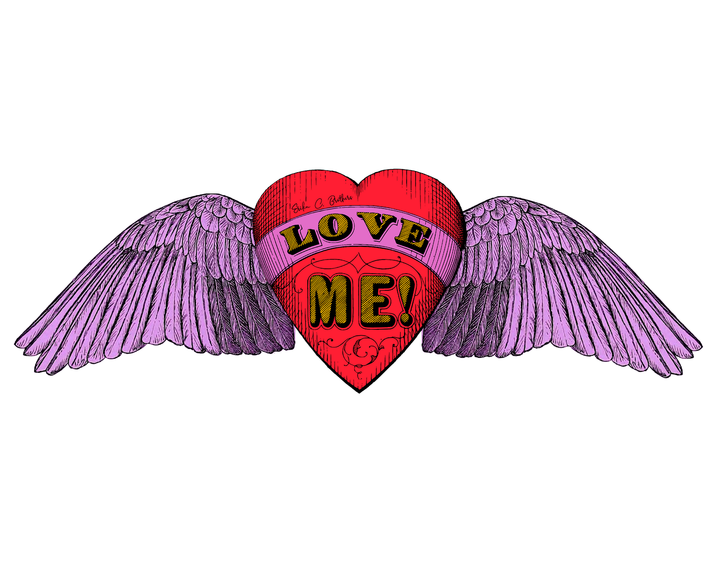 Love Me with Wings | 0.75in. Acrylic Cutout | Mix and Match (any 10+)