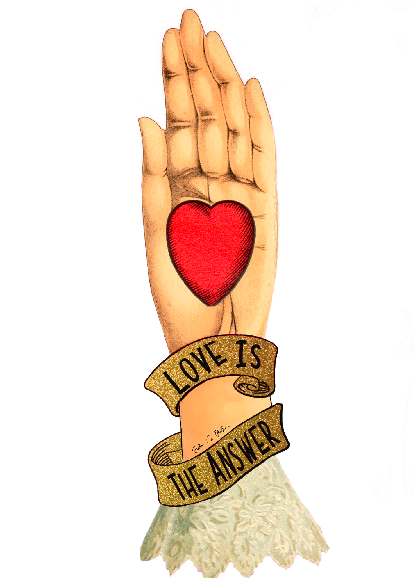 Love is the Answer | 0.75in. Acrylic Cutout | Dropship