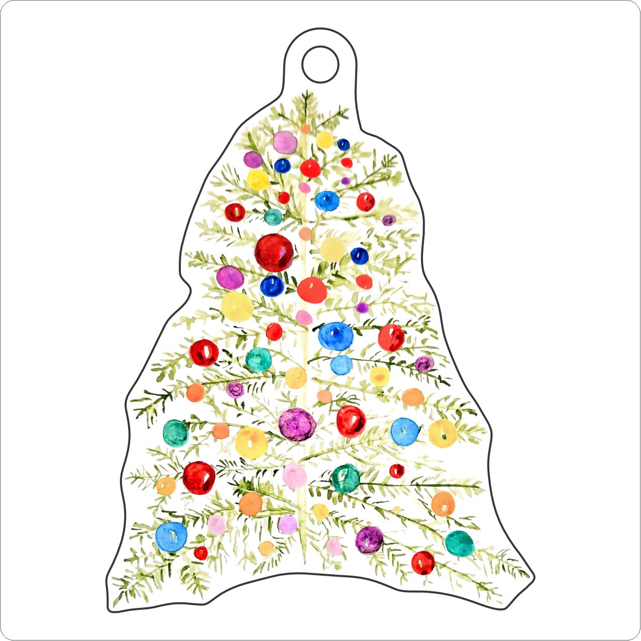 MAH-002 Christmas Tree | 0.25Acrylic Ornament