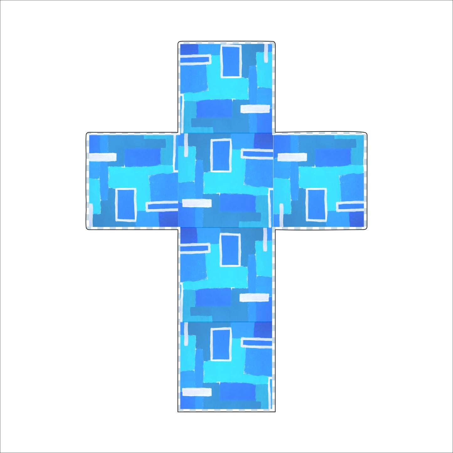 Splash Cross | 0.75in. Acrylic Cutout | Case (any 10+)