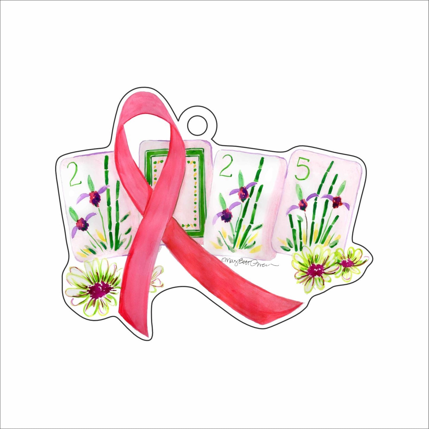 MBO-016 Breast Cancer Ornament | 0.25Acrylic Ornament |