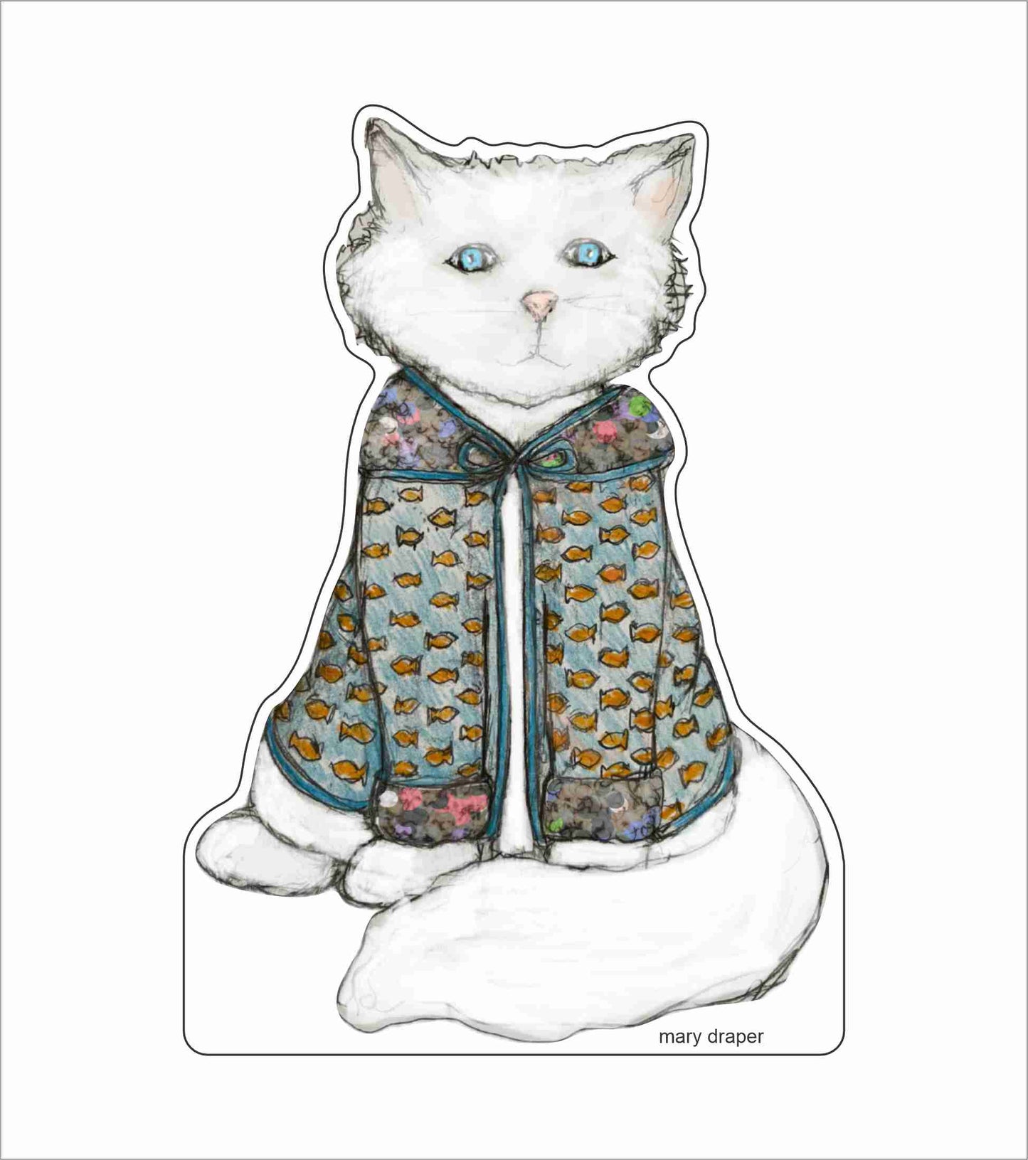 MDP-005 Clarence the Cat | 0.75Acrylic Contour