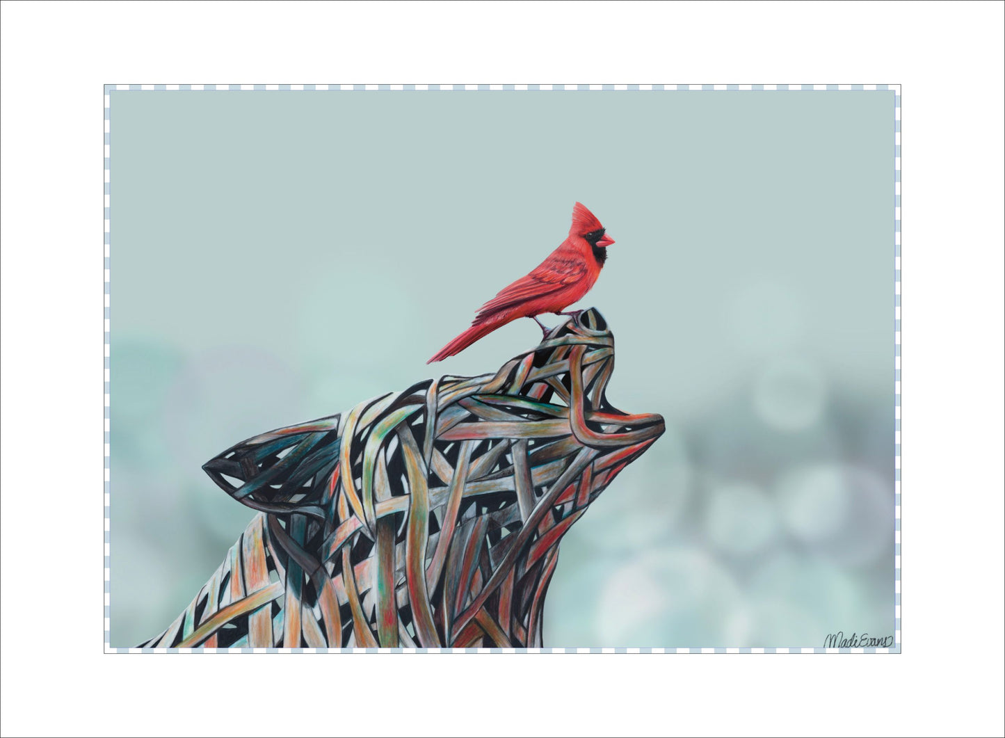 Cardinal Block | 0.75in. Acrylic Cutout 5x7 | Case (any 10+)