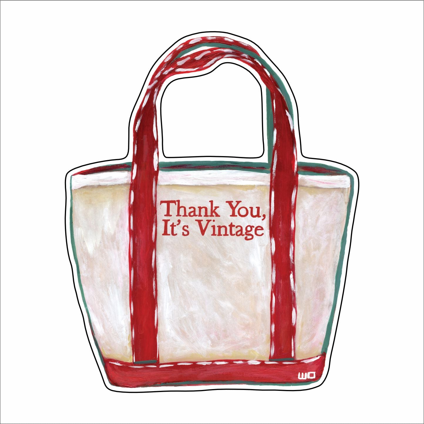 MEG-010 Thank You It's Vintage | 0.25in. Acrylic Ornament |