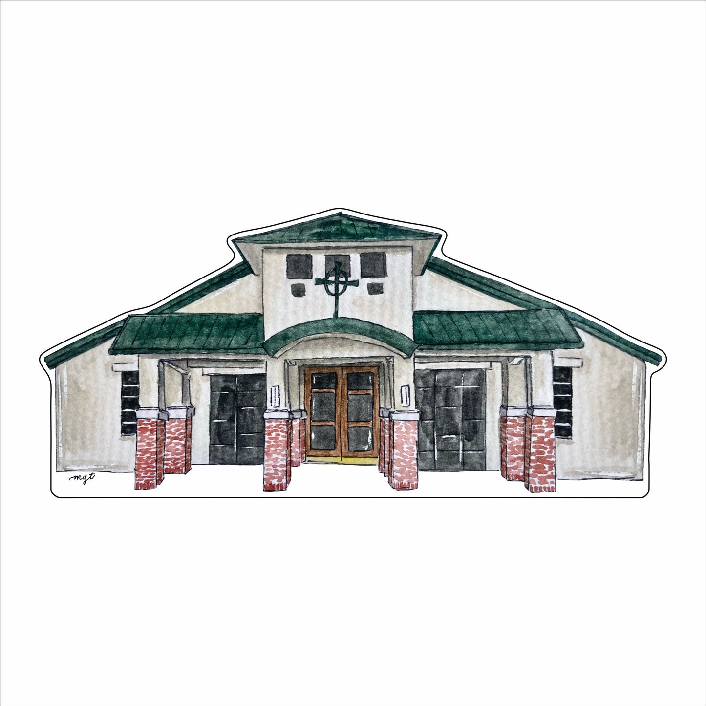 MGT-016 St. Bernadette- Houma | 0.75Acrylic Contour |
