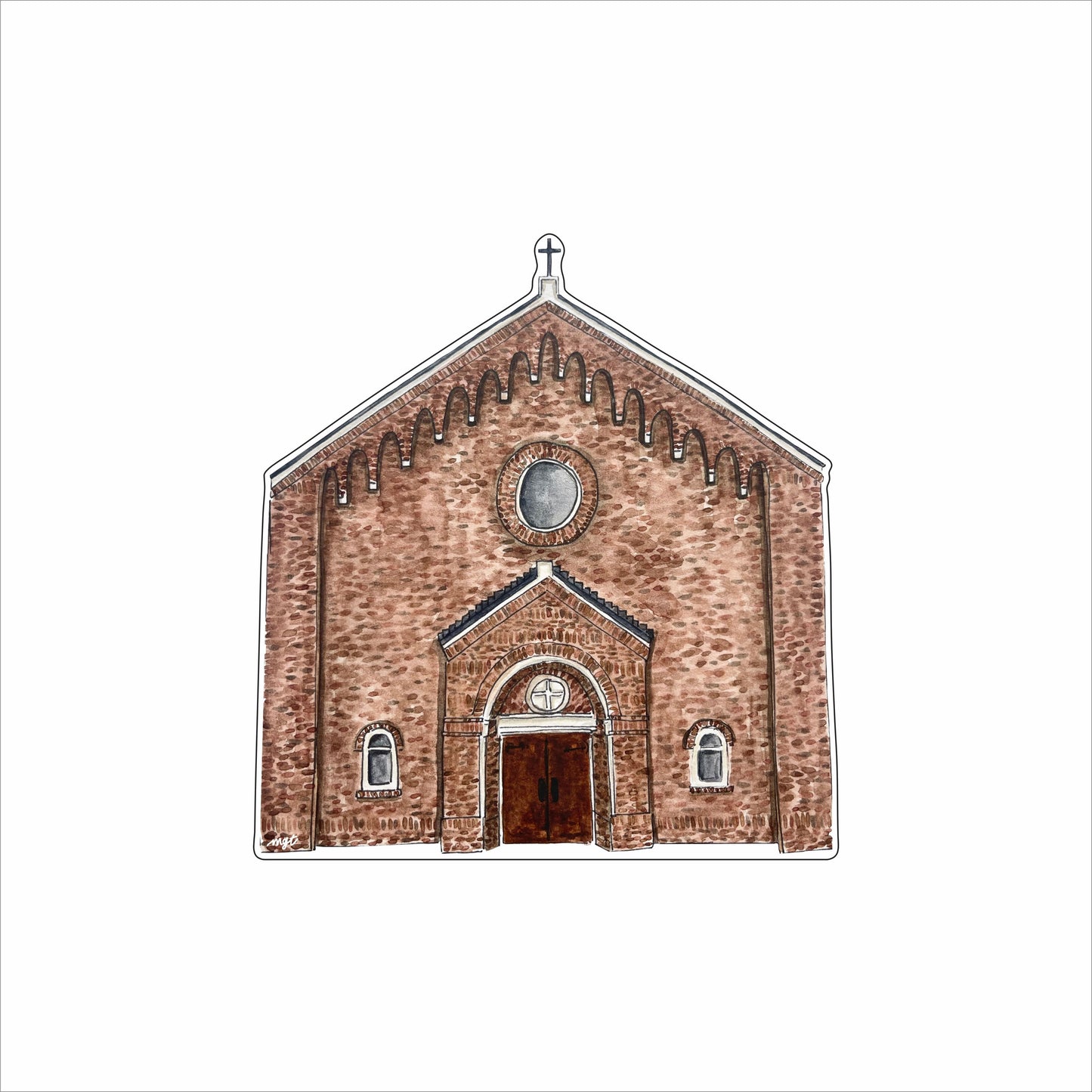 MGT-023 St. James Church | St. James | 0.75Acrylic Contour