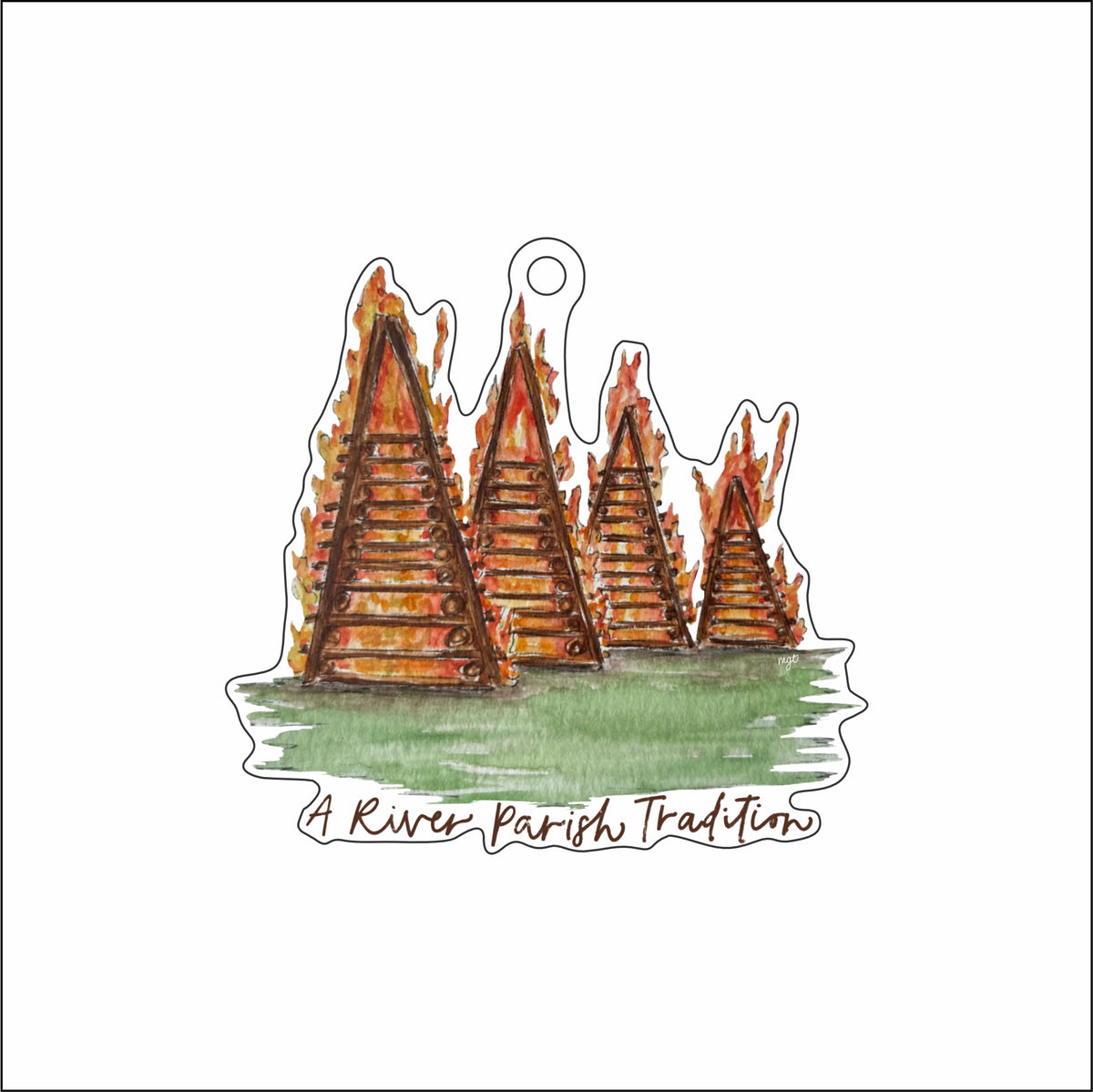 MGT-047 Bonfire Ornament | 0.25Acrylic Ornament