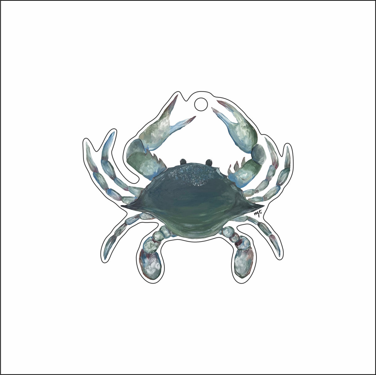 MGT-038 Crab Ornament | 0.25Acrylic Ornament