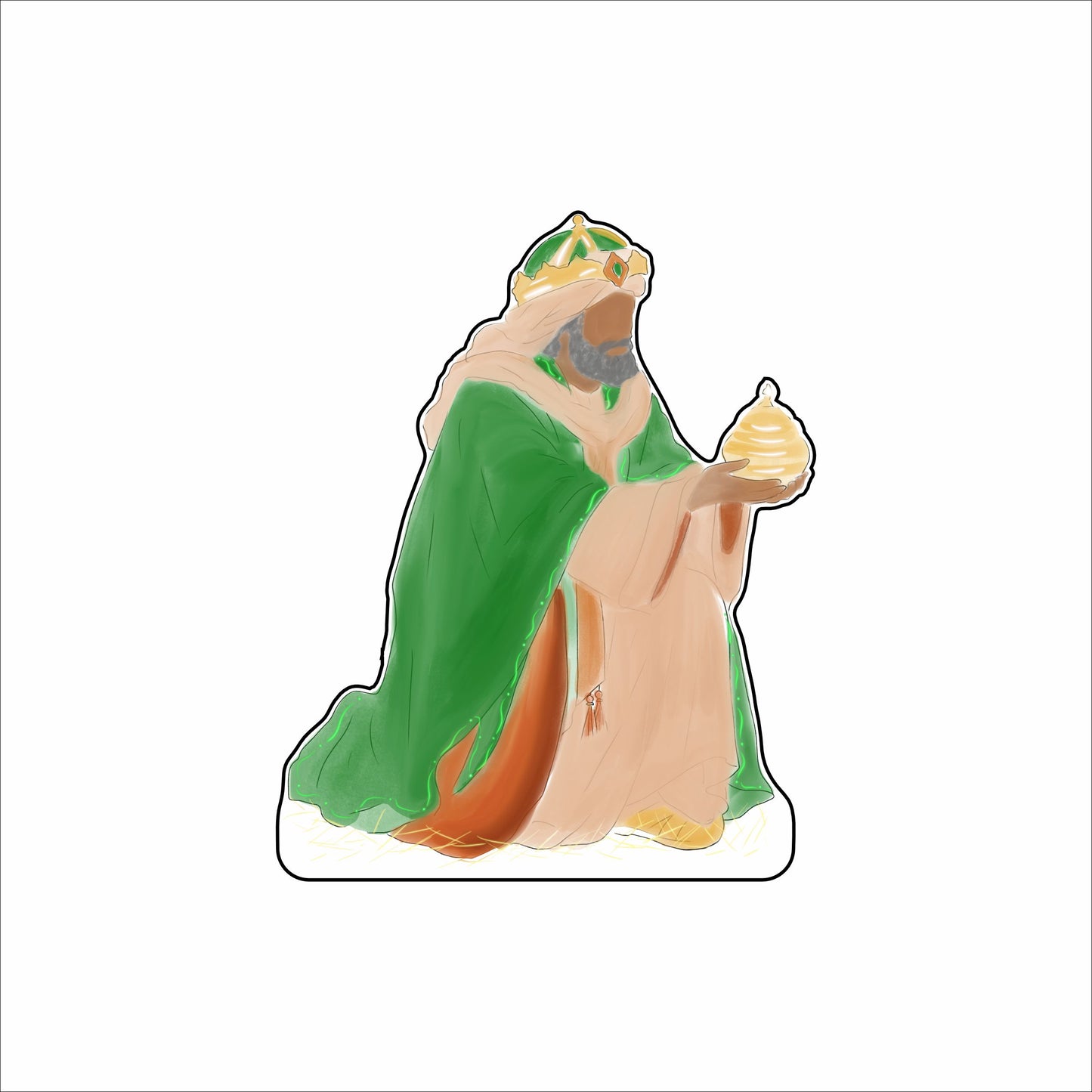 MIM-019 Nativity King 3 | 0.75Acrylic Contour