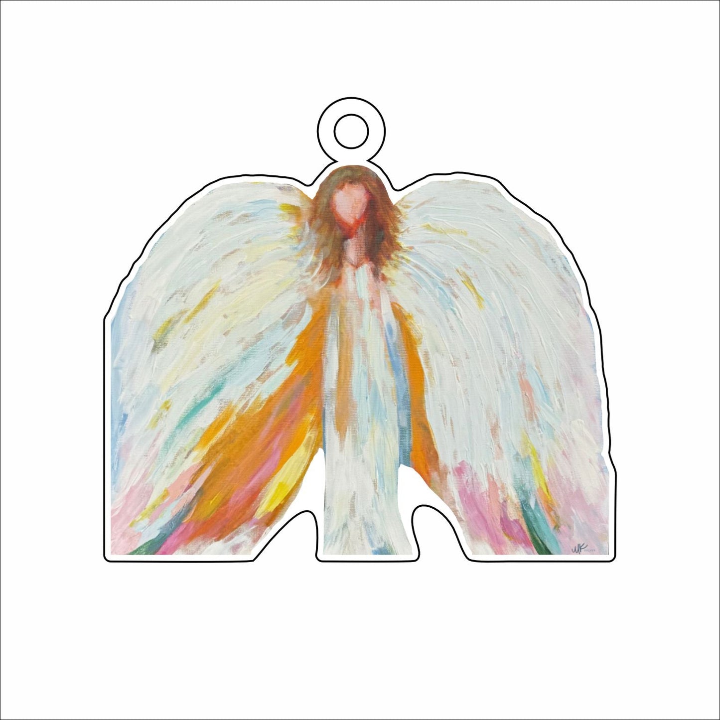 MKD-056 Angel Ornament | 0.25in. Acrylic Ornament | Mix & Match (10+)