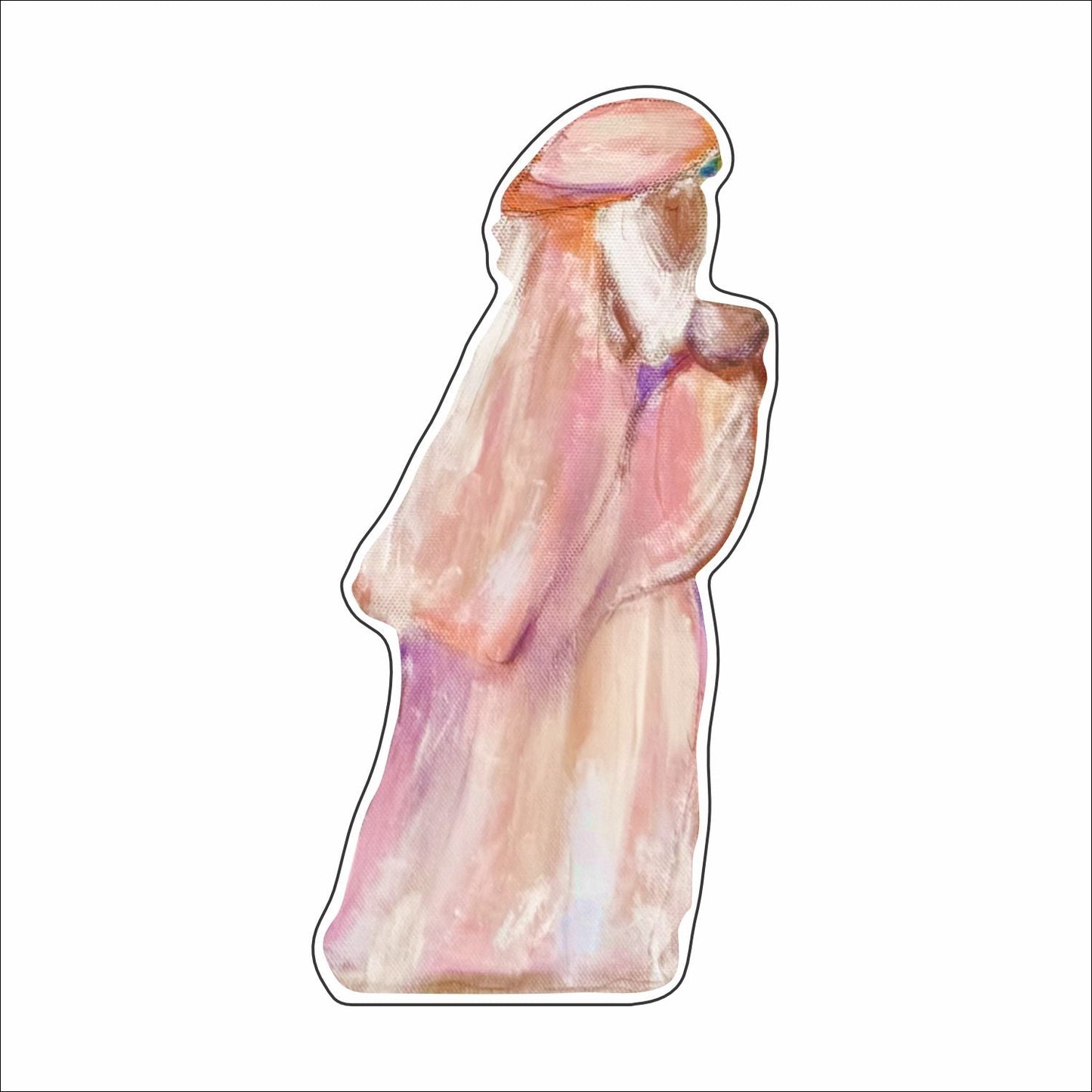 MKD-074 Nativity Pink Wise Man Mini | 0.50Acrylic Contour | Mix & Match (10+)