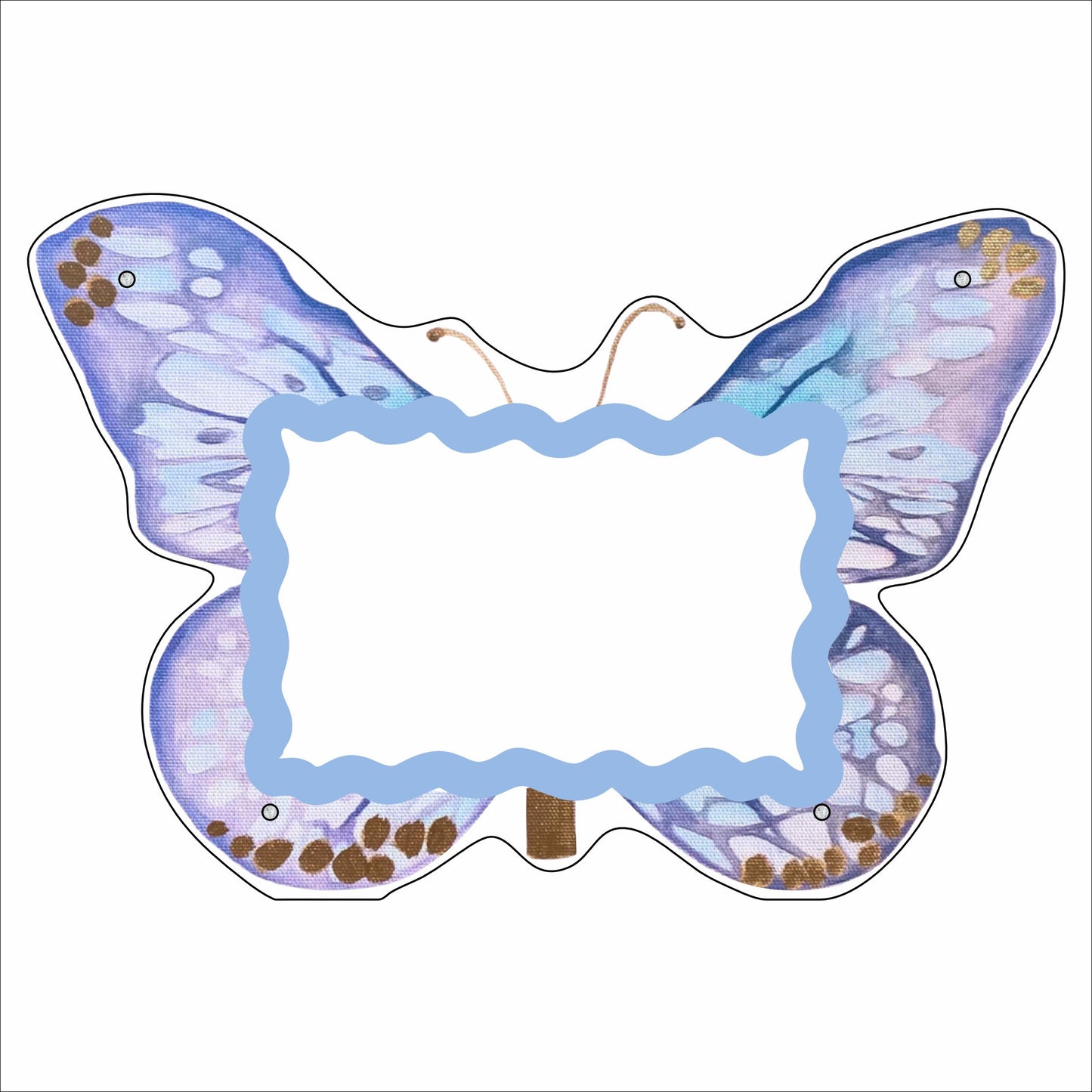 MKD-096 Blue Butterfly Picture Frame | Case of 42