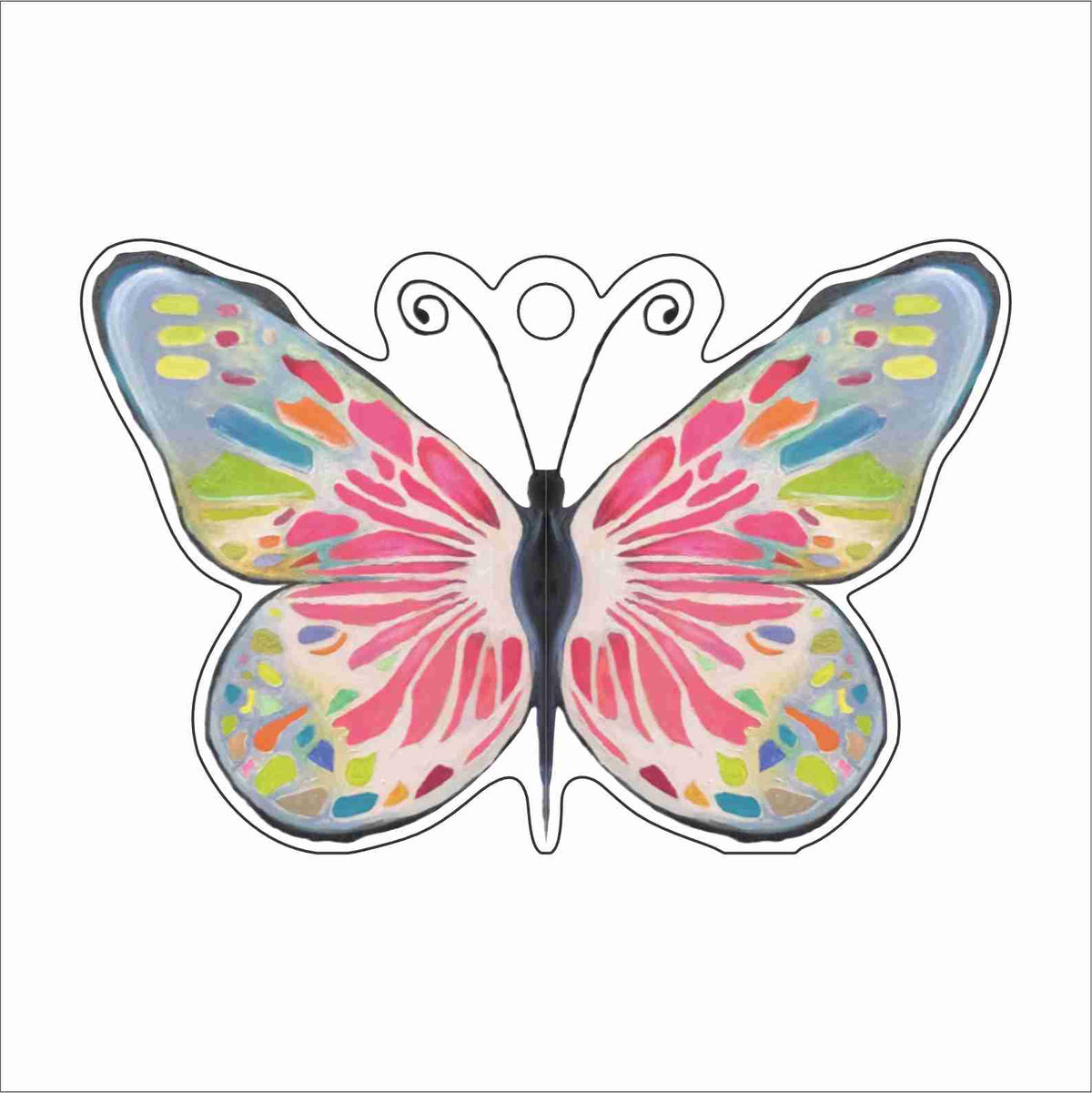 MKD-103 Color Butterfly Ornament | 0.25Acrylic Ornament